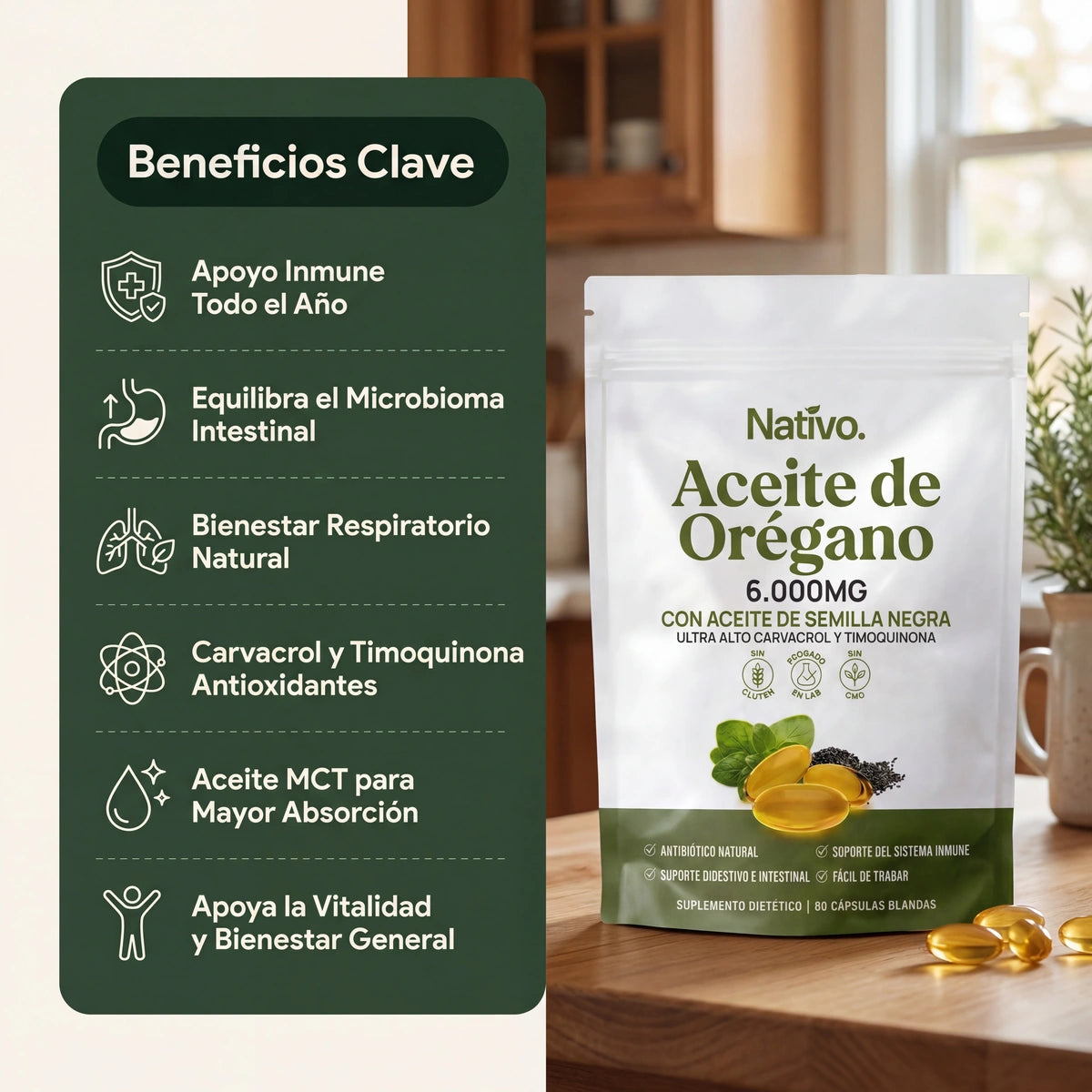 Aceite de Orégano 6000mg