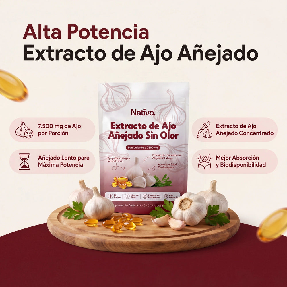 Alta potencia — extracto de ajo añejado
